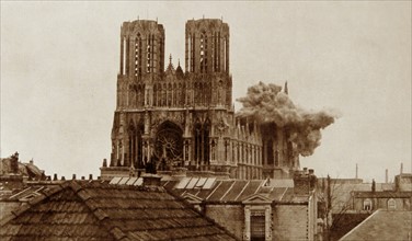 The destruction of Reims cathedral
