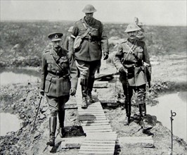 King George V of Great Britain with general Currie the Canadian Commander.