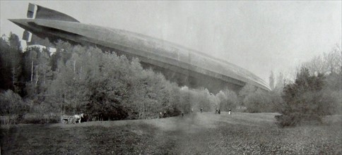 German Zeppelin L-45 Airship crashes in France.