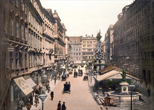 The Graben, Vienna, Austro-Hungary [between ca. 1890 and ca. 1900].