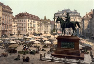 Market place, Vienna, Austro-Hungary 1901