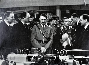 Adolf Hitler at a automobile exhibition in Berlin 1935