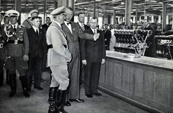 Adolf Hitler at a automobile exhibition in Berlin 1936