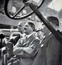 Adolf Hitler at a automobile exhibition in Berlin 1935