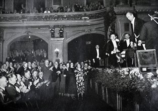 Adolf Hitler greets Gustav Heinrich Ernst Martin Wilhelm Furtwängler