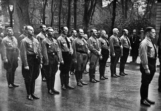 Adolf Hitler, with Brown Shirts in Munich