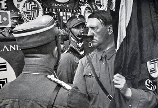 Adolf Hitler, at a Rally