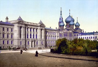 Palais de Justice and Pantelimon Church, Odessa, Russia