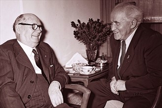 Meeting between Daniel Francois Malan and David Ben-Gurion in 1953