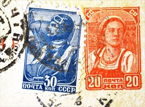 World War Two: Russian war stamps