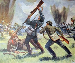 Patriotic Russian war postcard