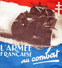 French tank depicted in the cover of 'The army of France in combat'