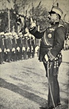 Miguel Primo de Rivera pledging of allegiance in Guadalajara