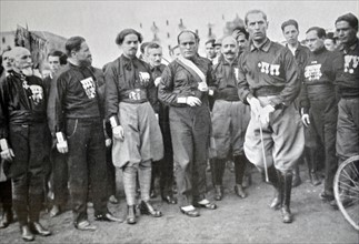 Mussolini, and Quadrumviri and other leaders of the fascist movement