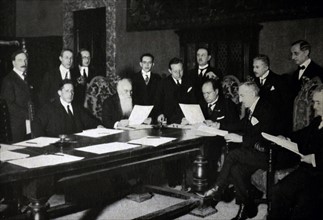 Signing of the Treaty - Yugoslav Palazzo Chigi