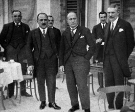 Rome - Mussolini and the Foreign Minister of Bulgaria