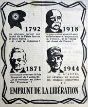 Poster depicting heroes of the French struggle against aggressors