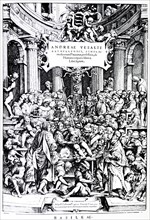 Title Page to the First Edition of the 'De Humani Corporis Fabrica', by Vesalius