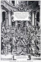Title Page to the Second Edition of the 'De Humani Corporis Fabrica' by Vesalius