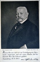 President Paul Von Hindenburg