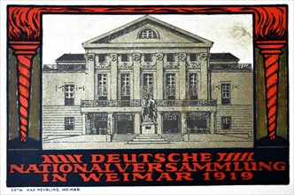 The German national assembly in Weimar in 1919