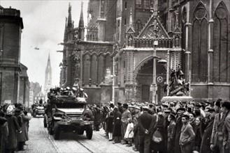 Celebrations in Strasbourg after the Liberation