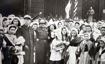 Citizens celebrate in Alsace Lorraine, 1944