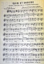 The official hymn of the Free French army in Alsace Lorraine, 1943