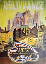Cover of a patriotic magazine marking the Liberation, 1945