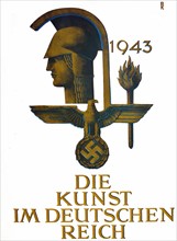 1943 Cover graphics of 'Die Kunst im deutschen Reich'