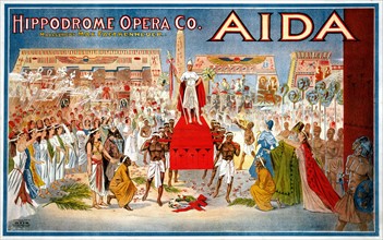 Theatre production of Aida, 1913