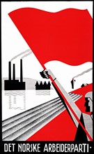 Poster of The Norwegian Labour Party, 1937