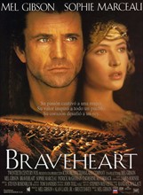 Braveheart' starring Mel Gibson a 1995 epic historical drama war film.