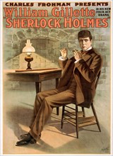 William Hooker Gillette, as Sherlock Holmes