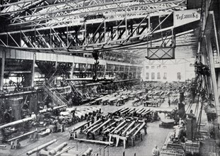 The Krupp Gun Works in Essen, Germany, during WWI