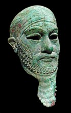 Head of a ruler. Arsenical copper, probably Iran, 2300-2000 B.C.