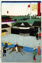 Takanawa Igirisu kan (British house in Takanawa) by Hiroshige