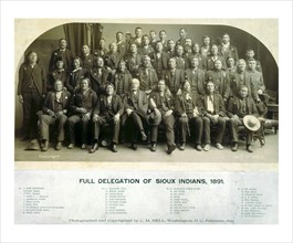 Full delegation of Sioux Indians