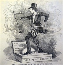 Anti-Smoking Cartoon by Edward Linley Sambourne