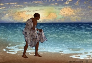 Hawaiian Fisherman by Charles William Bartlett