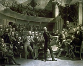 Senator Henry Clay delivering a speech