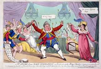 Scene from Don Giovanni as performed at the Kings Theatre