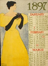 First page of a calendar, 1897
