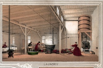 Hospital laundry during the American Civil war