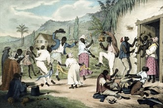 African ex-slave dance by Richard Bridgens