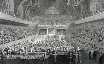 The trial of Warren Hastings in Westminster Hall