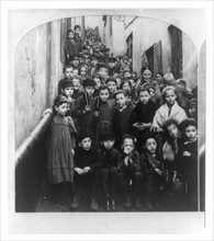 Jewish children in the streets of Warsaw
