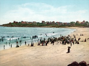 Vintage beach or coast scene