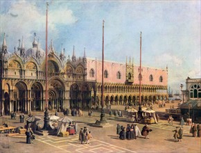 Canaletto, one side of St. Mark's
