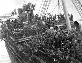Photograph of American Soldiers Returning from War